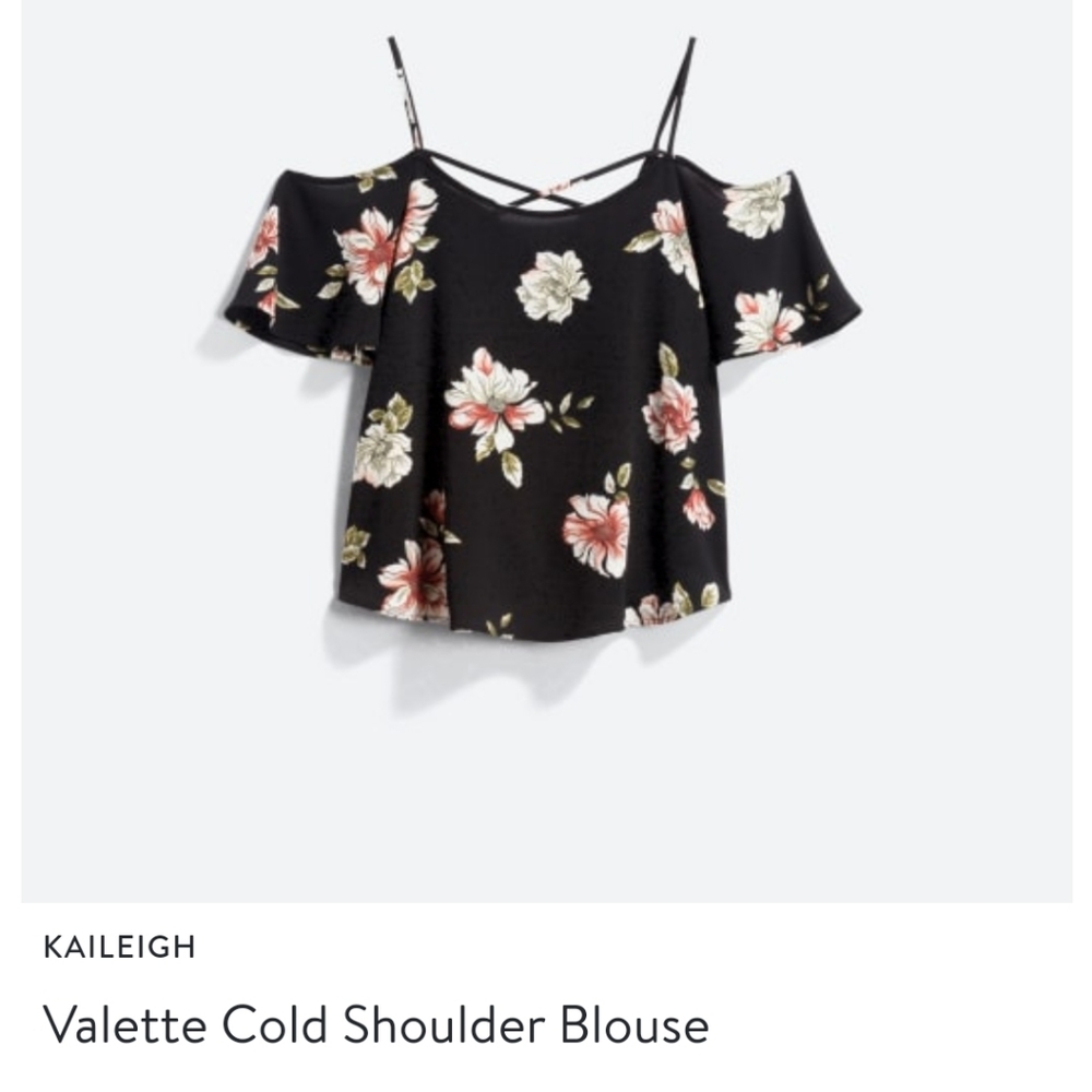 Kaileigh cold shoulder blouse